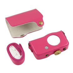PU Leather Camera Case Bag Cover for Casio Exilim ZR-50 ZR50 with Strap (Intl)
