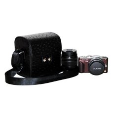 PU Leather Generic Universal Camera Case Bag Cover for Canon Sony Nikon Samsung and other Digital Camera (Black) (Intl)