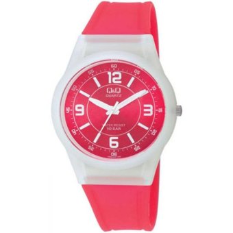 q q vq50j009y jam tangan wanita karet pink q q vq50j009y jam tangan wanita karet pink