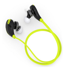 QCY QY7 Bluetooth 4.1 Stereo Earphone Fashion Sport Running Studio Music Headset with Microphone (Green) - Intl