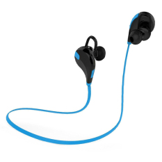 QCY QY7 Wireless Bluetooth 4.1 Stereo Earphone Fashion Sport Running Headphone Studio Music Headset with Microphone(Blue) - Intl - Intl