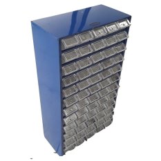 Rak Komponen Besi 60 Slot Organizer Tempat Box Kotak Lemari Perkakas Kunci Baut Mur Obeng Spare Part Tool Box Tool kit