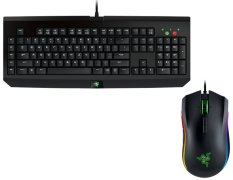 Razer Keyboard Blackwidow T2 2014 - Hitam + Razer Mouse Mamba TE
