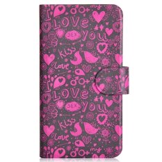Red Bird Kiss Love Bird Sexy Design Card Slot Magnetic PU Leather Flip Case Cover Compatible For LG Optimus L9 P760 P765