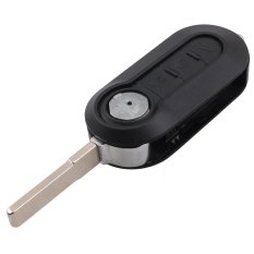 Replacement 3 Buttons Flip Folding Remote FOB Blade Key Case Shell For Fiat 500 Panda Brava Stilo Punto (Black) - Intl
