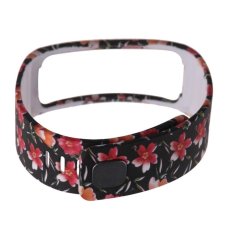 Replacement Wrist Band Bracelet for Samsung Galaxy Gear Fit w/Clasp No Tracker Black Rose