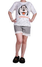 Ronaco Baju Tidur BT - 21 Putih Hitam
