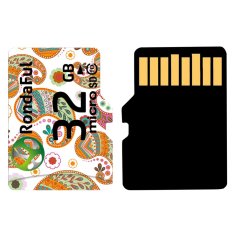 Rondaful orange micro sd card 32GB class10 Real capacity storage memory card TF card for camera- Intl