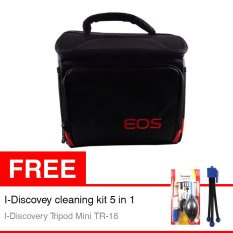 Rotamart Tas Kamera SLR EOS+ Gratis i-Discovery Cleaning Kit 5 in 1 + i-Discovery Tripod Mini TR-18