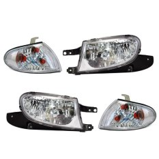 RS Otomobil Head Lamp Lights Hyundai Accent 1998 Kristal - SU-HN-20-04-2003-C - Set