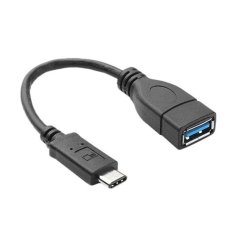 S & F 20cm USB 3.0 3.1 Type C Male Connector to A Female Data Cable for Mobile/Tablet/Hard drives (Black)- Intl