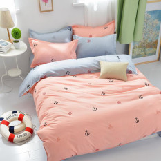 Sail Gray Queen King Size Bed Set Pillowcase Quilt Duvet Cover (Intl)