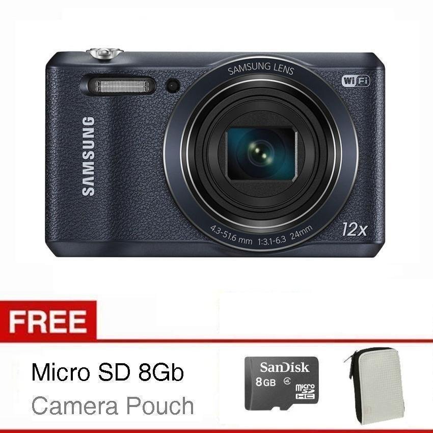 Samsung Camera WB-35F - Hitam - 16.2MP -12x Optical Zoom + Gratis Micro SD 8GB dan Pouch