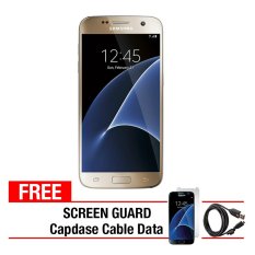 Samsung Galaxy S7 Flat - 32GB - Gold + Gratis Anti Gores + Capdase Micro USB