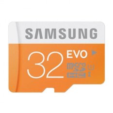 Samsung MicroSDHC EVO UHS-I Orange Memory Card with SD Adapter - 32 GB