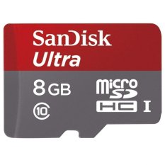 SanDisk 48 MB/s Ultra microSD UHS-1 Class 10 - 8 GB SDSDQUAN dengan Adaptor