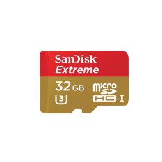 SanDisk Extreme Micro SDXC UHS-I U3 Card Class 10 - 32GB 90MB/s - Gold