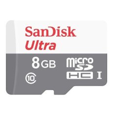 Sandisk Micro SD 8GB Class10 48mbp/s - Putih Silver