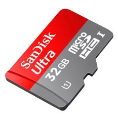 Sandisk Micro SD Ultra 30Mbps Class 10 - 32Gb Plus Adaptor - Merah Abu Abu