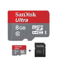 Sandisk Micro SD Ultra 8 GB Class 10 UHS-1 48 MB/s+Adapter