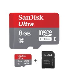 Sandisk Micro SD Ultra 8GB Class 10 - 48Mb/s + Adapter -Original From Sandisk