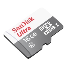 Sandisk Ultra 16GB Class 10 MicroSDHC 48MB/s - Putih Abu-Abu