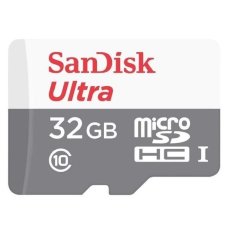 Sandisk Ultra Micro SD HC UHS-I Class 10 Memory Card - 32 GB - 48 Mbps - Tanpa Adapter - Putih