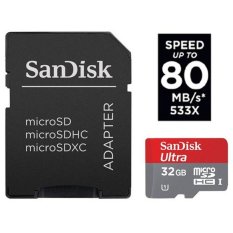SanDisk Ultra Micro SDHC 80MB/s 32GB - Class 10