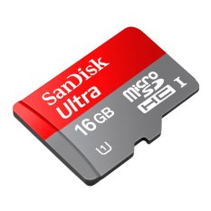 Sandisk Ultra Micro SDHC Card UHS-1 Class 10 - 30MB/s - 16GB With SD Card Adapter