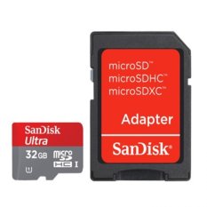 Sandisk Ultra Micro SDHC Class 10 - 32GB With SD Card Adapter