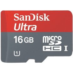 SanDisk Ultra MicroSDHC 80MB/s 16GB Class 10 UHS-1 With Micro SDHC - SD Card Adapter