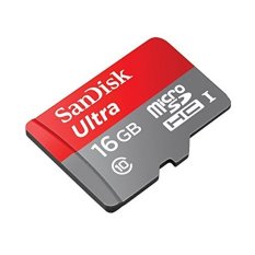 Sandisk Ultra microSDHC Card UHS-I Class 10 16GB with SD Card Adapter - SDSDQUAN-016G