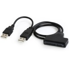 SATA Cable Dual USB2.0 to 22pin Converter for 2.5 inch for Hard Disk Driver