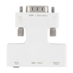 Seeedmall Female HDMI To Male VGA Audio Adapter HDMI HD Cable Converter Adapter For Computer Laptop Desktop Whtie (Intl)