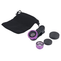 Seeeshed 3 In 1 Universal Clip Fish Eye+Macro+Wide Angle Lens for iPhone,Samsung and other Mobile Smartphones (Intl)