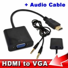 SerenaStore Converter HDMI to VGA Dan Audio Port - Hitam