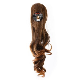 seven 7 revolution hairclip ponytail jepit curly 35 cm cokelat muda hair clip klip korea seven 7 revolution hairclip ponytail jepit curly 35 cm cokelat muda hair clip klip korea
