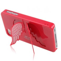 SGP Angel Series Ultra Slim Protection Case with LCD Screen Protector for iPhone 4 - Merah