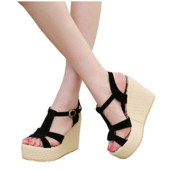 shoes sandal wanita wedges sepatu sendal cewek hitam shoes sandal wanita wedges sepatu sendal cewek hitam