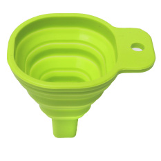 Silicone Silica Gel Practical Collapsible Foldable Funnel Hopper Kitchen Tool (Intl)