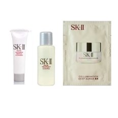 SK-II Paket Whitening Mini - Facial Treatment Essence 10ml, Gentle Cleanser 6gr, Cellumination Deep Surge 2gr