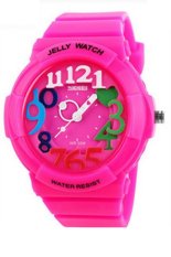 SKMEI 1042F LED Waterproof Multifunction Outdoor Dress Watch Pink (Intl)