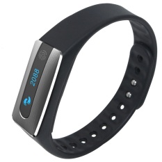 Smart Band HB02 Heart Rate Sports Wristband Fitness Bracelet Bluetooth 4.0 Pedometer for iPhone Samsung Huawei iOS Android(Black) - Intl