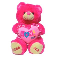 Smiley Kids Boneka Beruang Teddy Bear Kiss Me - Pink Fanta