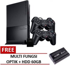 Sony Playstation - Ps2 Slim Multi Hardisk 60GB + Multifungsi Optik + Paket Lengkap + Full Games