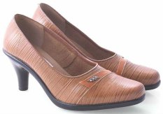 Spiccato SP 508.03 Sepatu Formal Heels Wanita - Bahan Leather - Bagus Dan Cantik - Tan