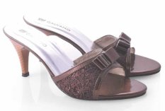 Spiccato SP 515.23 Sandal High Heels Wanita - Bahan Sintetis - Cantik Dan Modis - Coklat Kombinasi