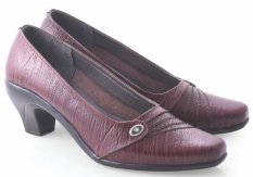 Spiccato SP 525.04 Sepatu Formal Heels Wanita - Bahan Leather - Bagus Dan Cantik - Marun