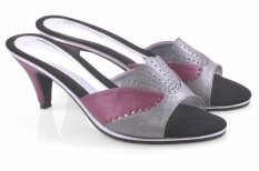 Spiccato SP 540.01 Sandal High Heels Wanita - Bahan Sintetis - Cantik Dan Modis - Silver Kombinasi