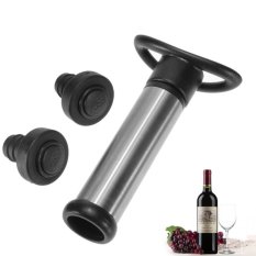 Stainless Steel & Silicone Wine Vacuum Stopper Bottle Sealer Drink Preserver - Intl